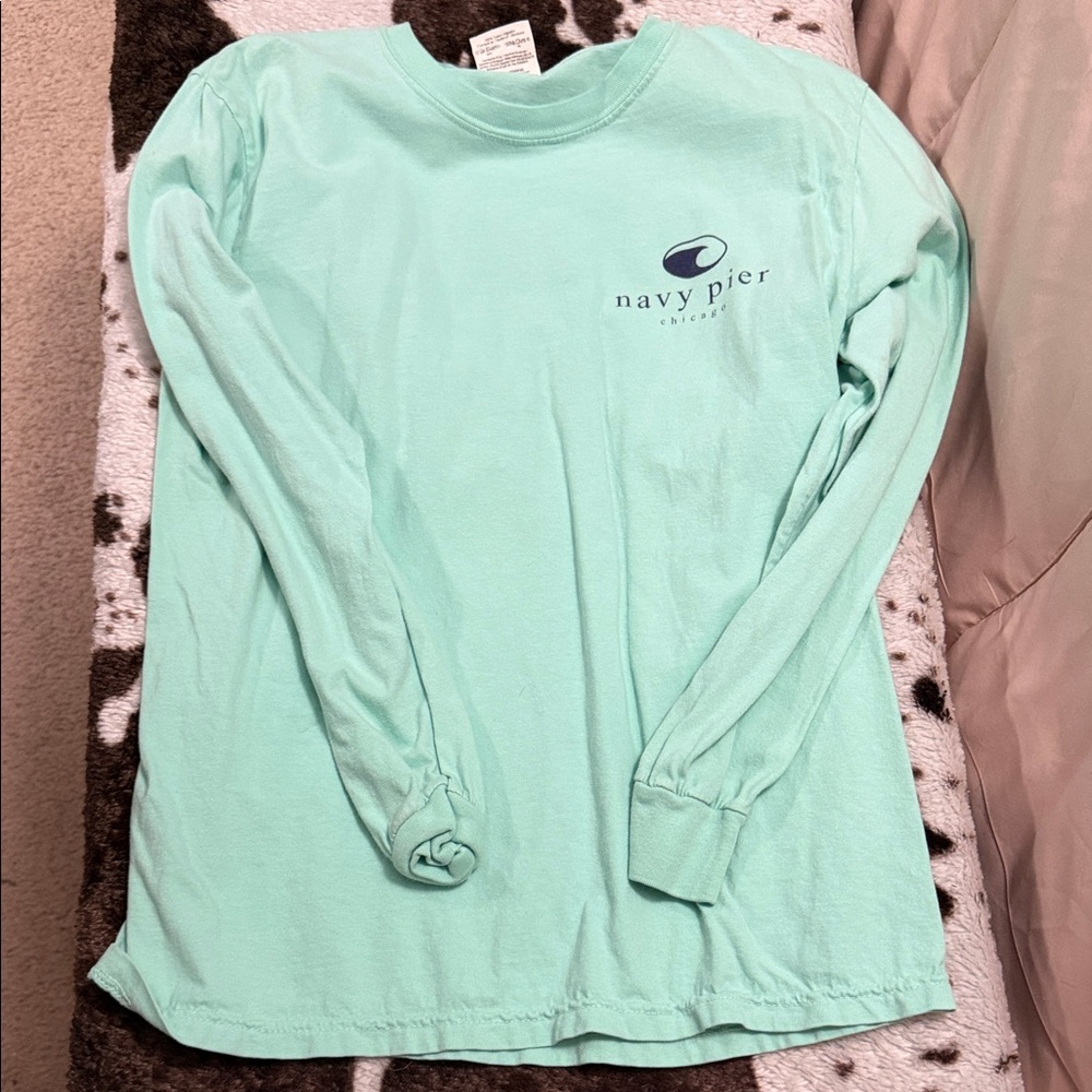 Kids Mint Green Long Sleeve Shirt